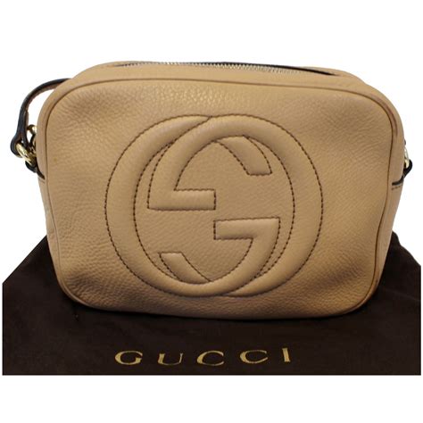 gucci soho crossbody beige|authentic Gucci soho crossbody bag.